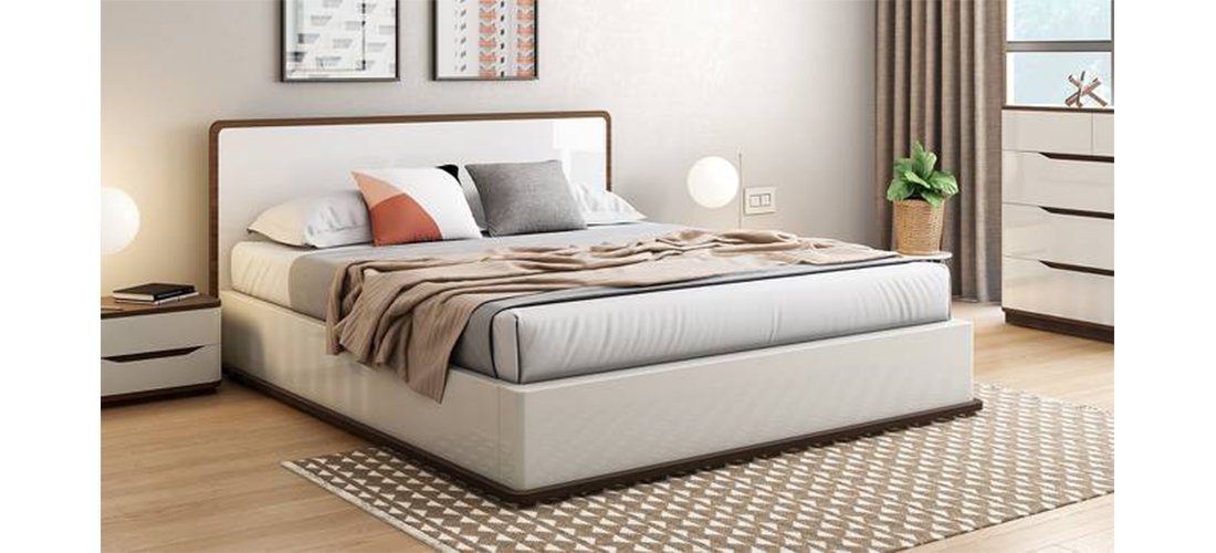 Hydraulic Storage White Bed